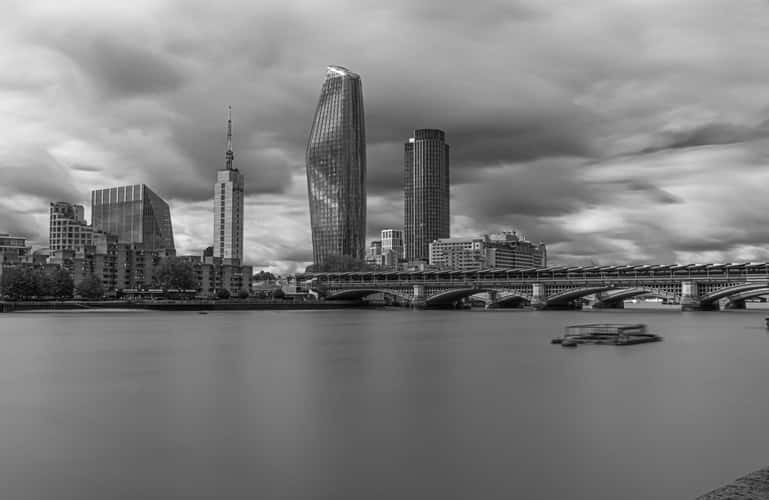 Under Millennium Bridge, London