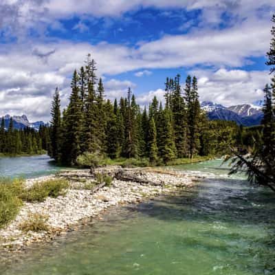 View from Bridge over Bow River, Canada