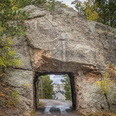 View of Mt. Rushmore through Scovel Johnson Tunnel, USA