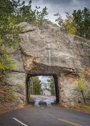View of Mt. Rushmore through Scovel Johnson Tunnel