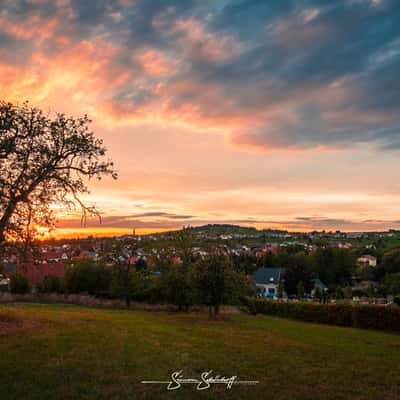 View on Malsch and Letzenberg, Germany