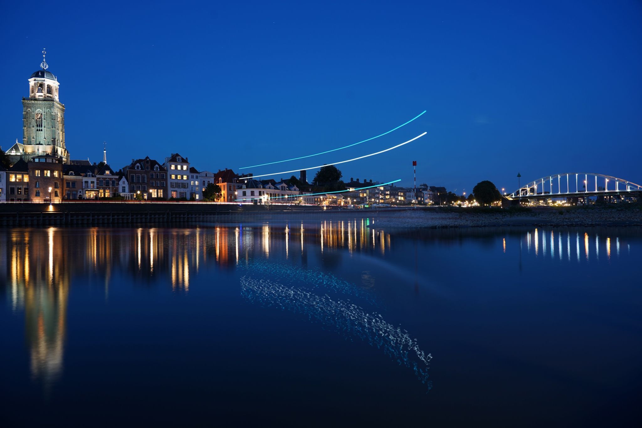 View on Saint Lebuin's Church in Deventer, Netherlands