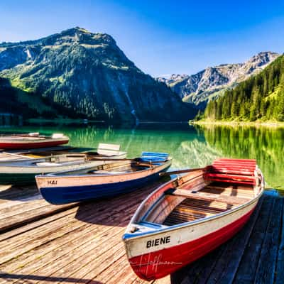 View over the Vilsalpsee, Austria