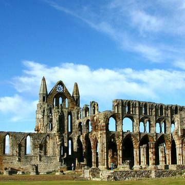 Whitby Abbey from the side, United Kingdom