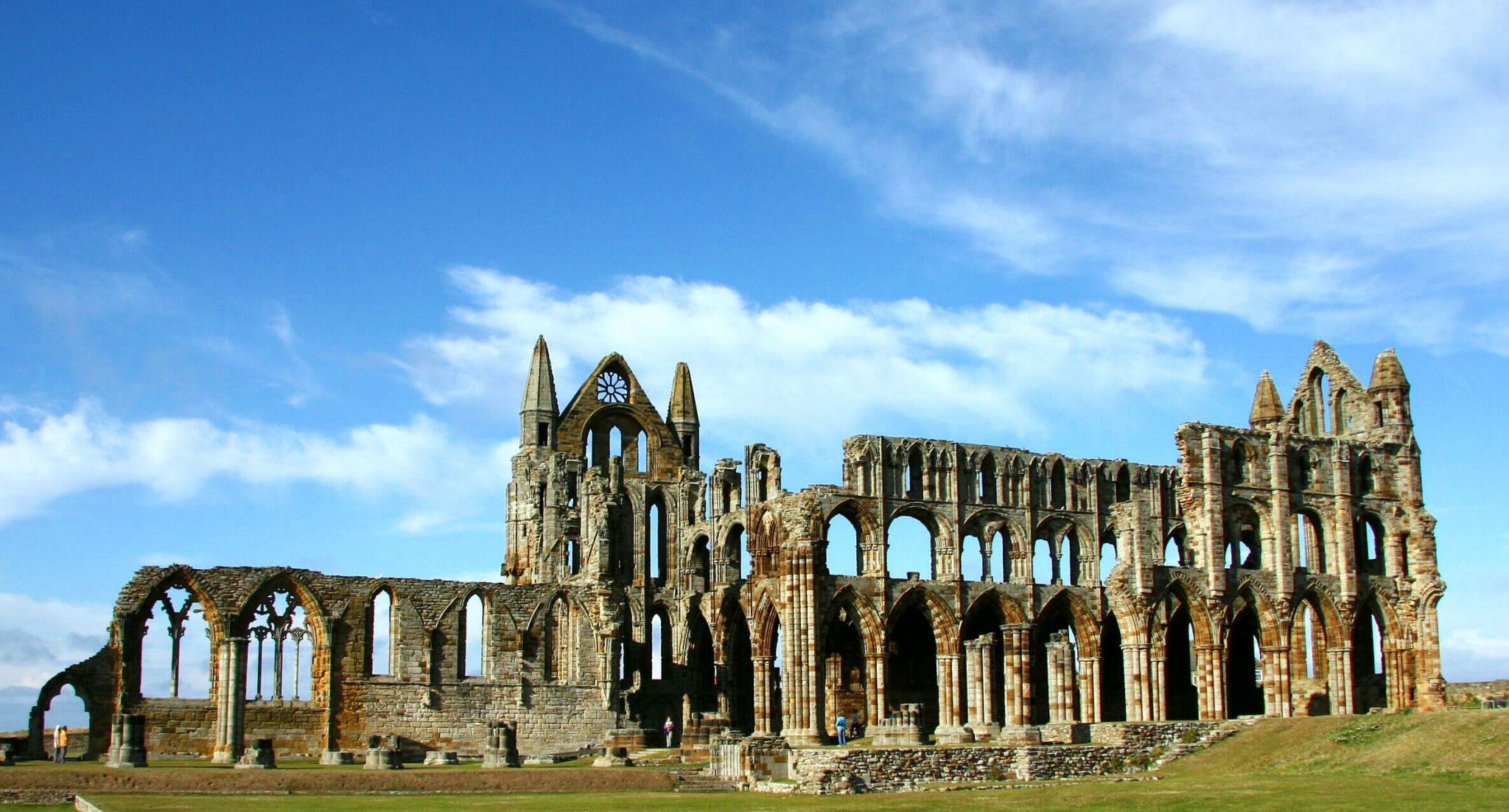 Whitby Abbey from the side, United Kingdom