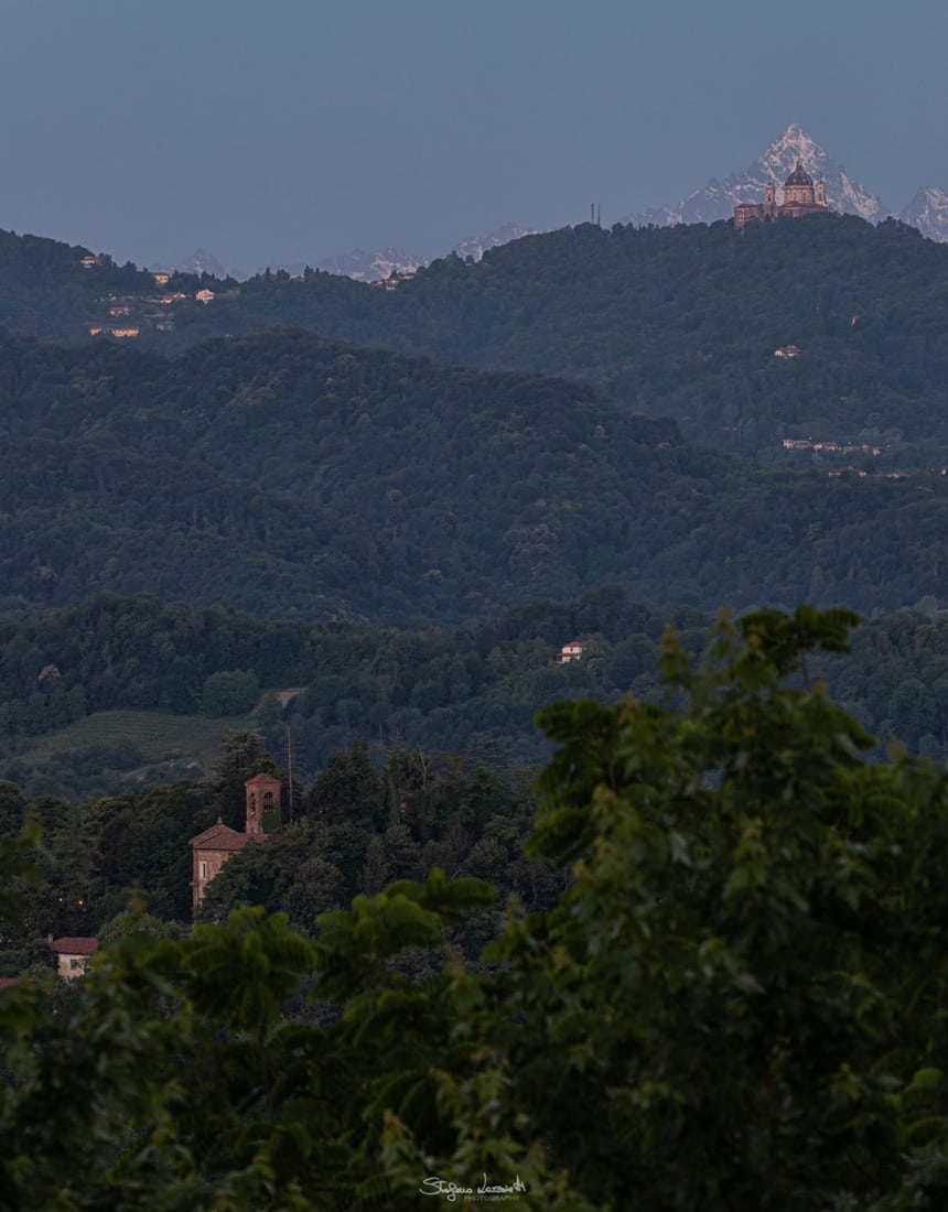 alignment basilica of superga and monviso, Italy