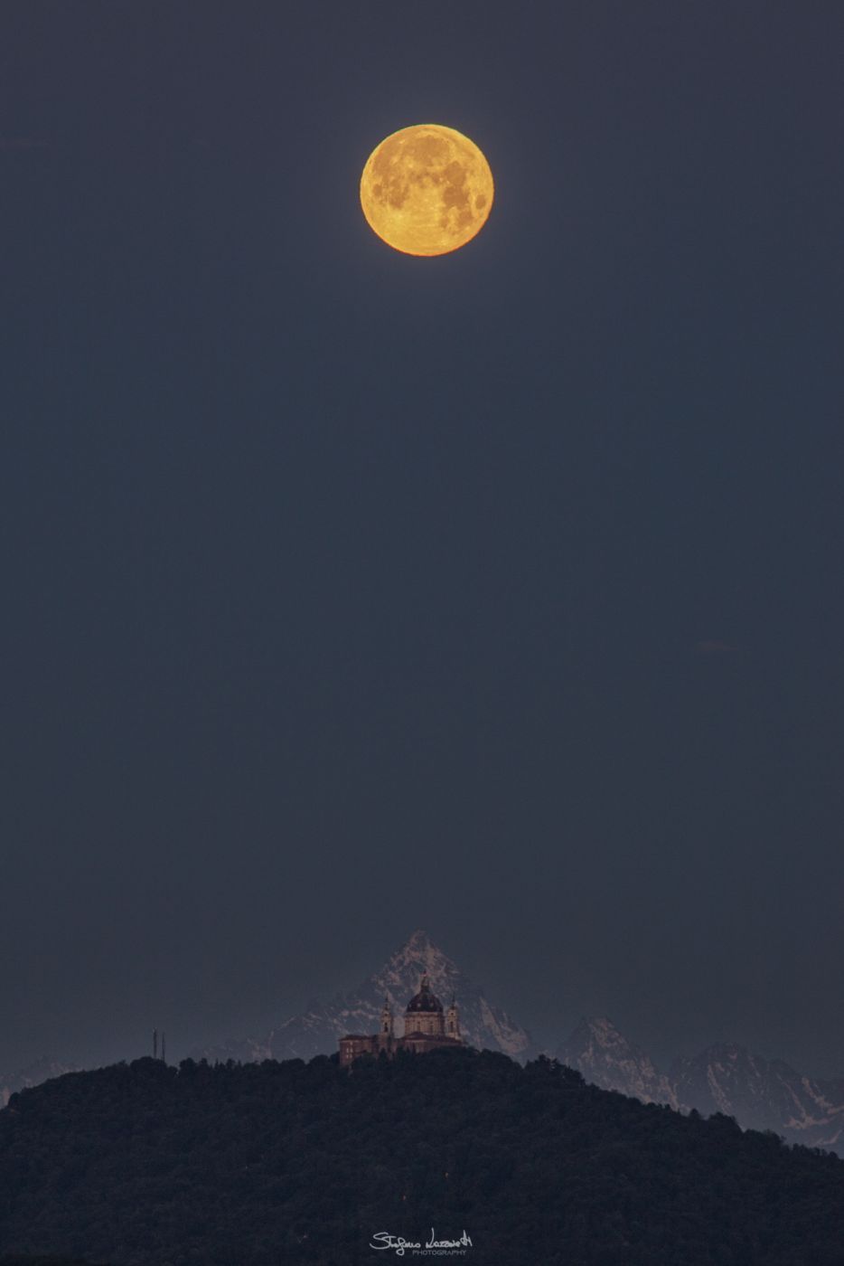 alignment basilica of superga and monviso, Italy