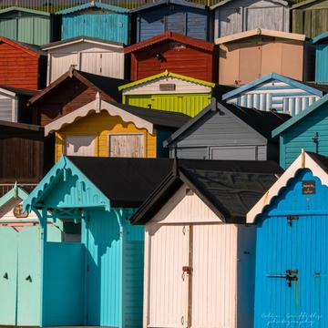 beach huts, United Kingdom