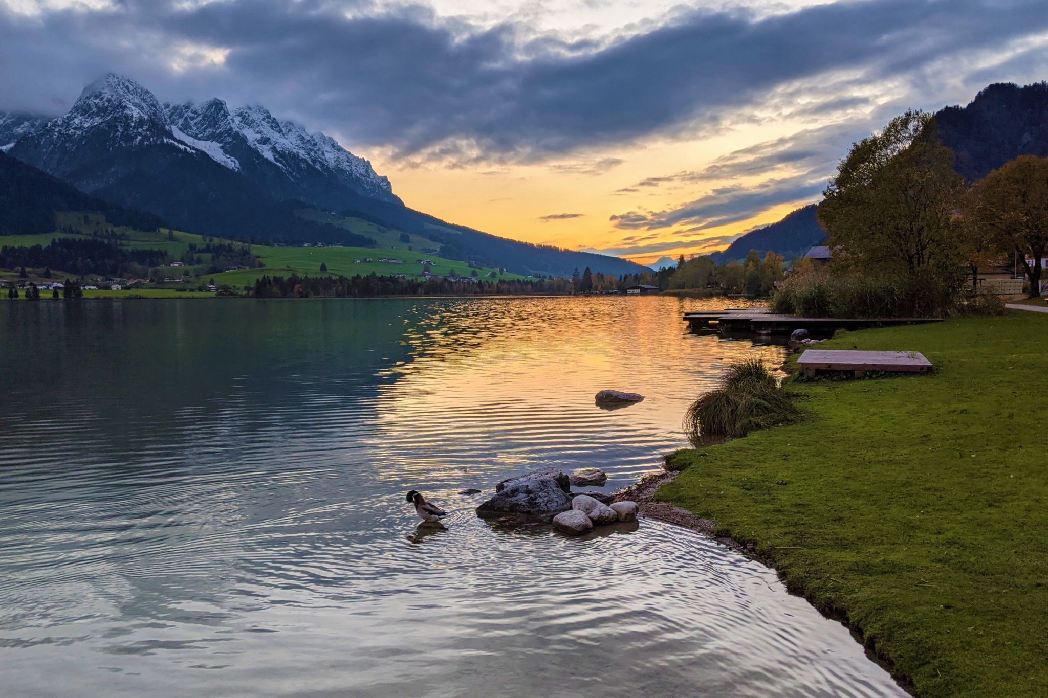 Beautiful sunset, Austria