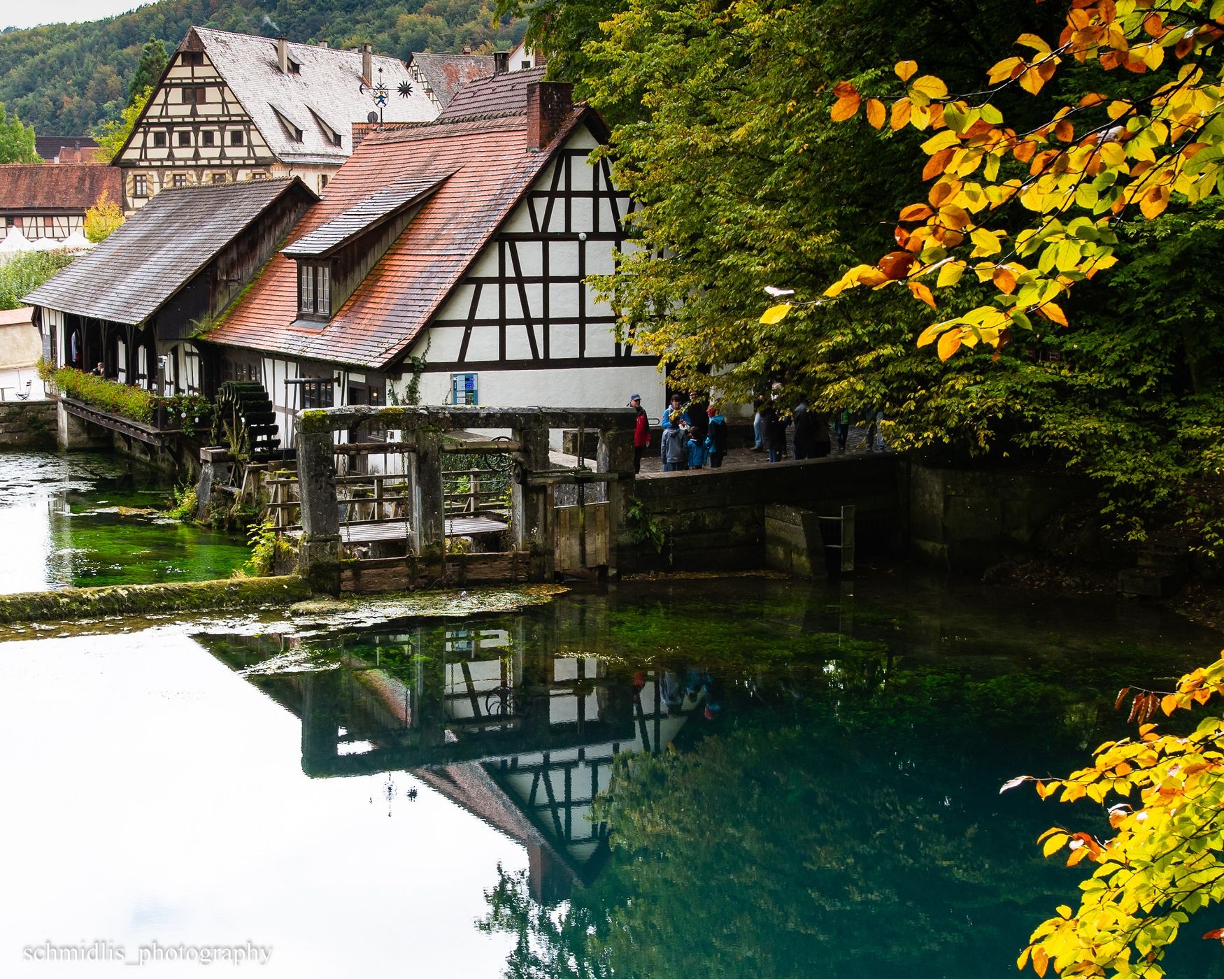 Watermill of the Blautopf hut, Blaubeuren, Germany