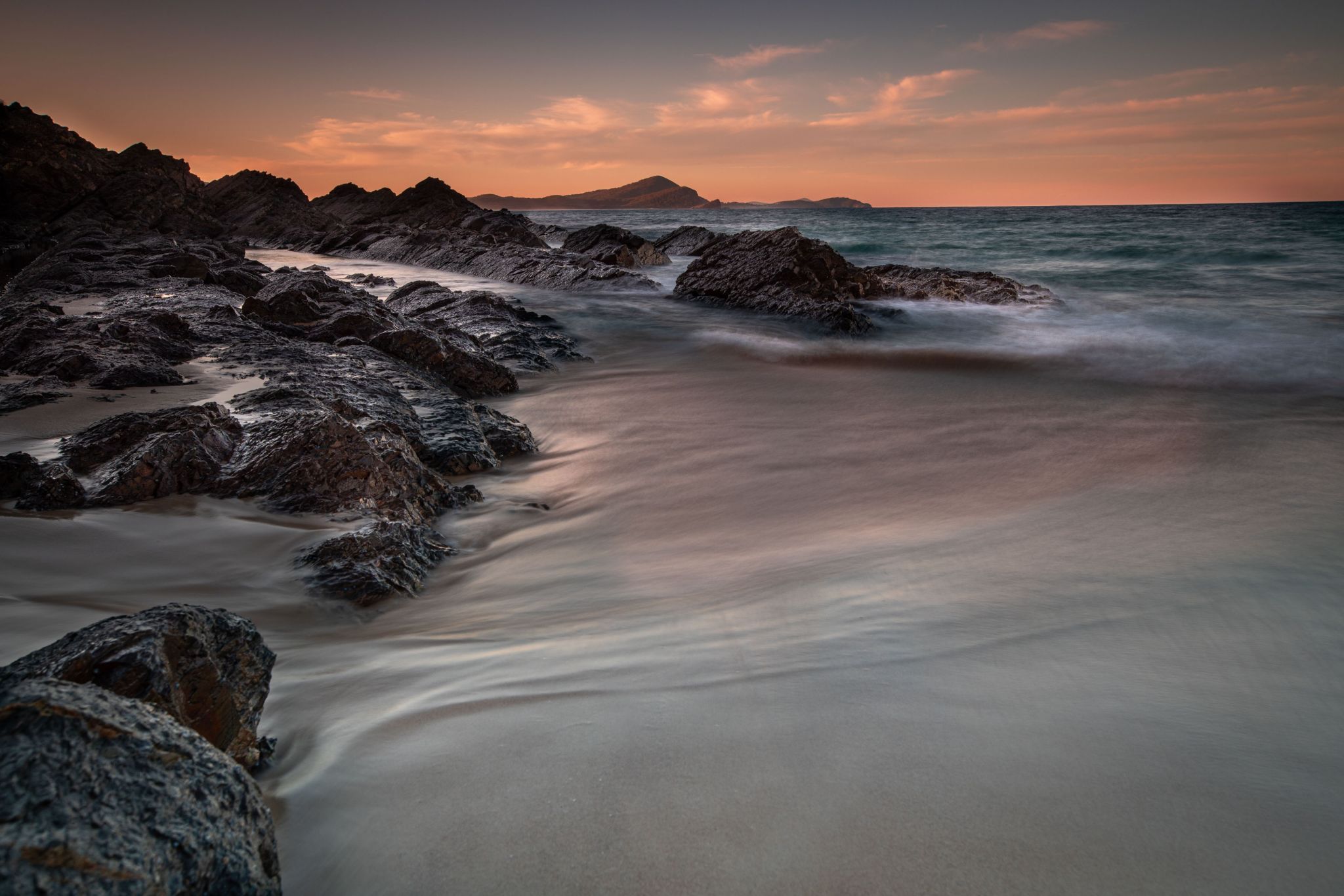 Boat Beach sunrise Seal Rocks New South Wales, Australia