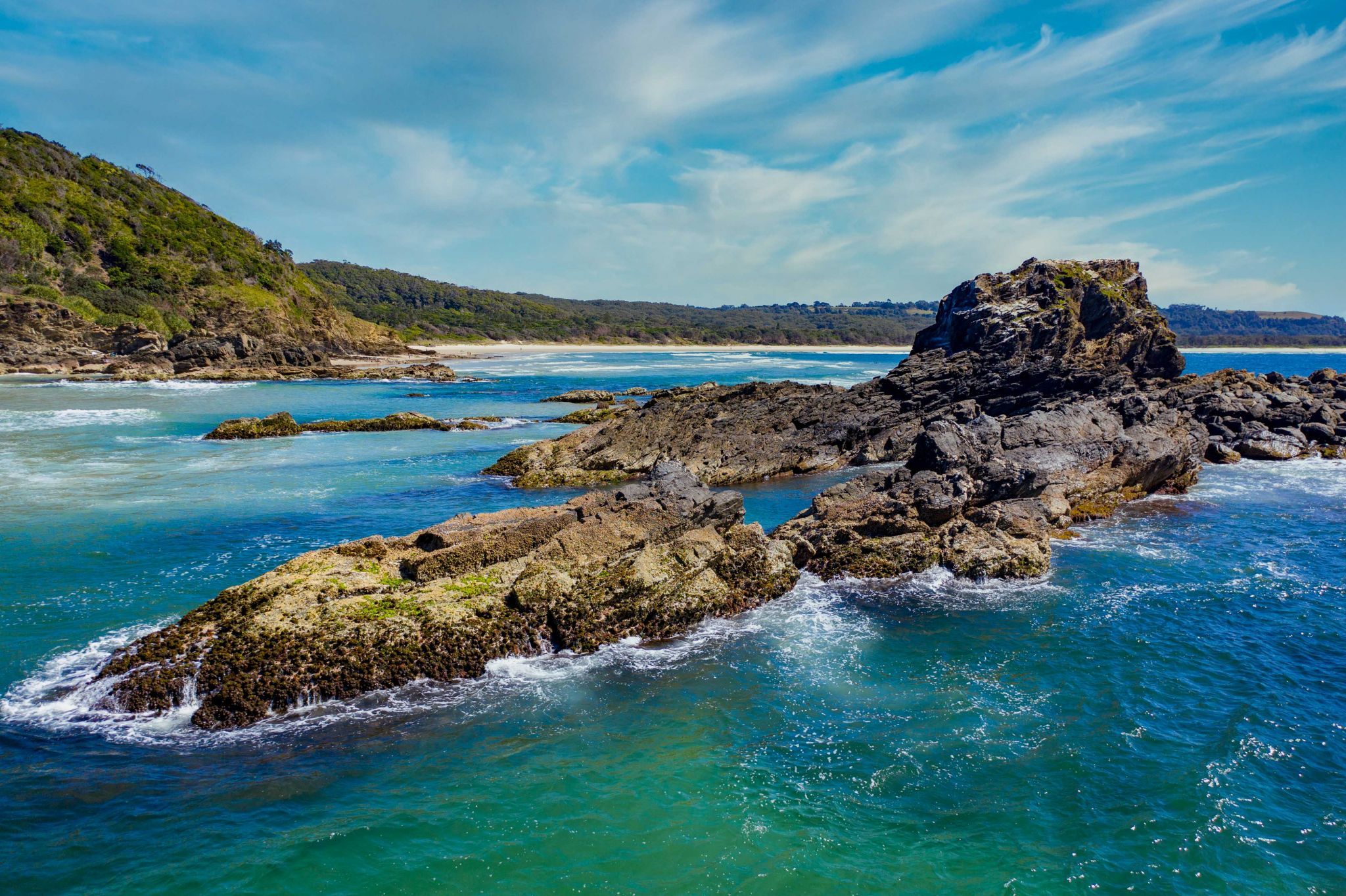 Broken Head Nature Reserve rock island New South Wales, Australia