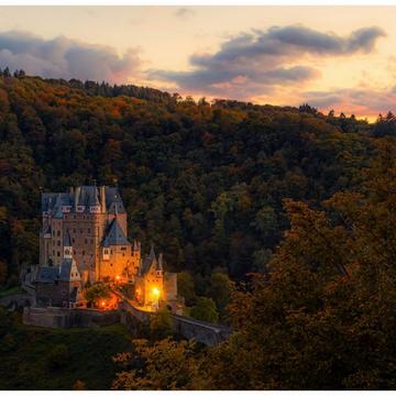 View of the east side of Eltz Castle, Germany