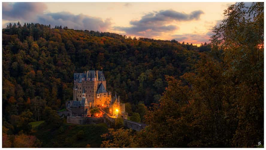 View of the east side of Eltz Castle