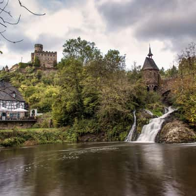 Castle Pyrmont and Waterfall, Germany