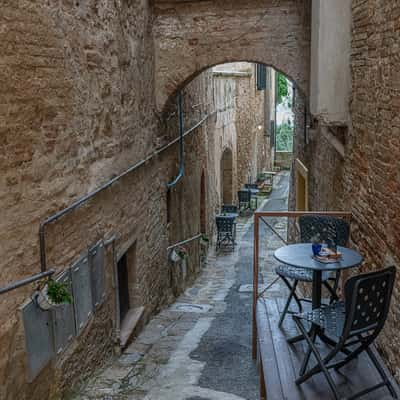 Coffee moment in Montepulciano, Italy