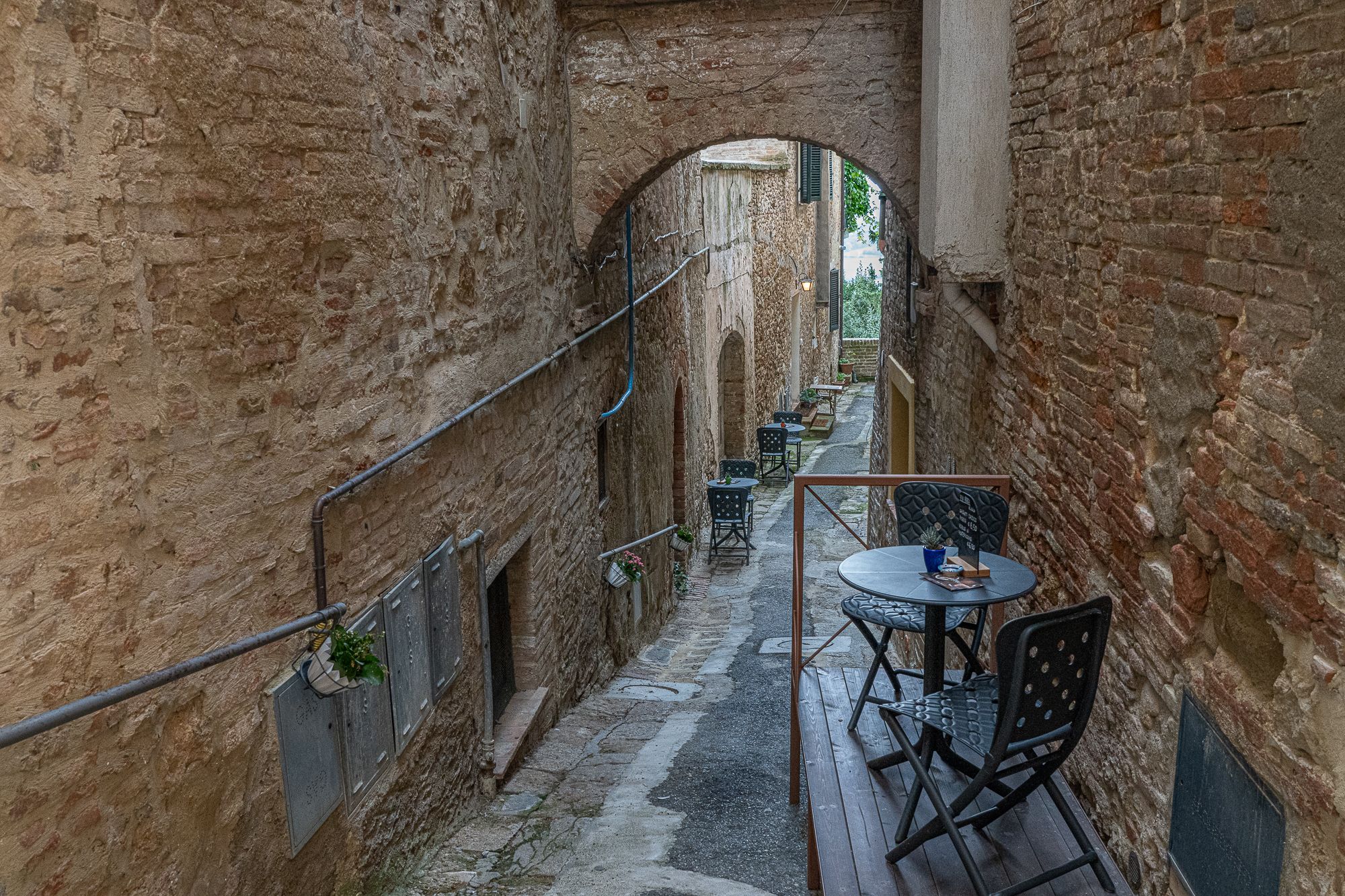 Coffee moment in Montepulciano, Italy