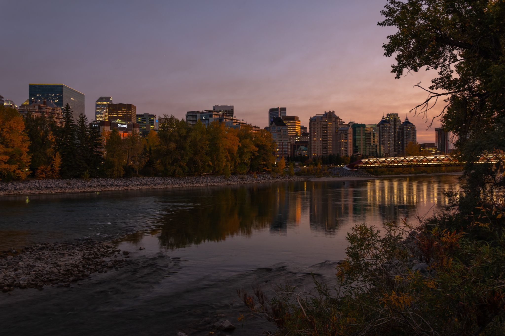 Downtown Calgary from Memorial Drive, Canada
