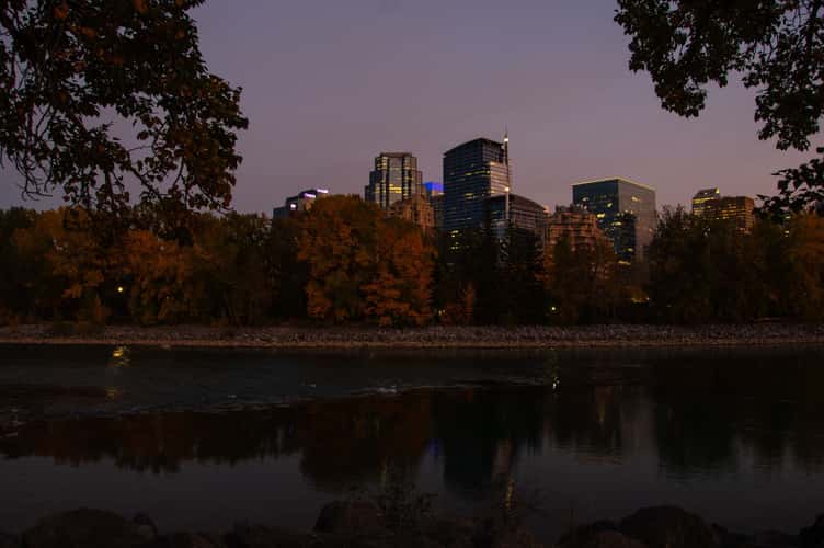 Downtown Calgary from Memorial Drive