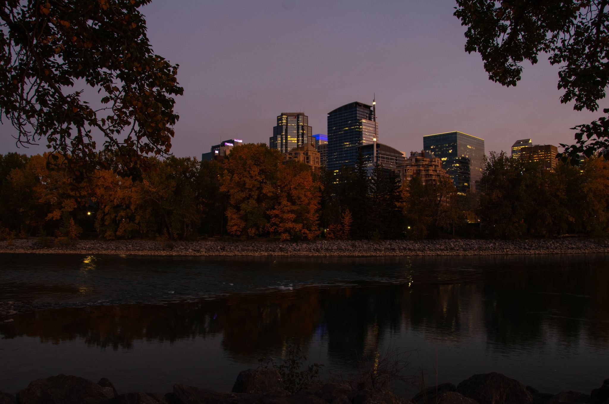 Downtown Calgary from Memorial Drive, Canada