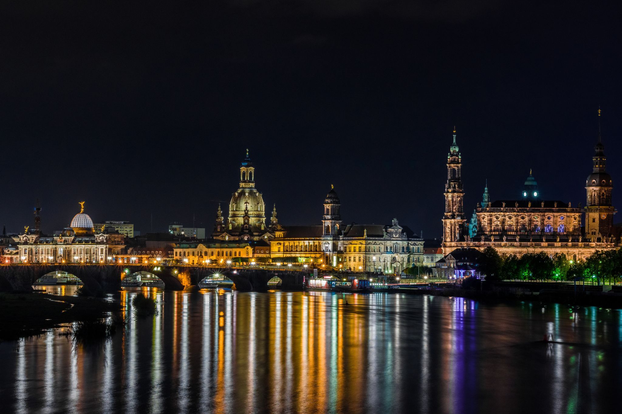 Cityscape of Dresden from Marienbrücke, Germany