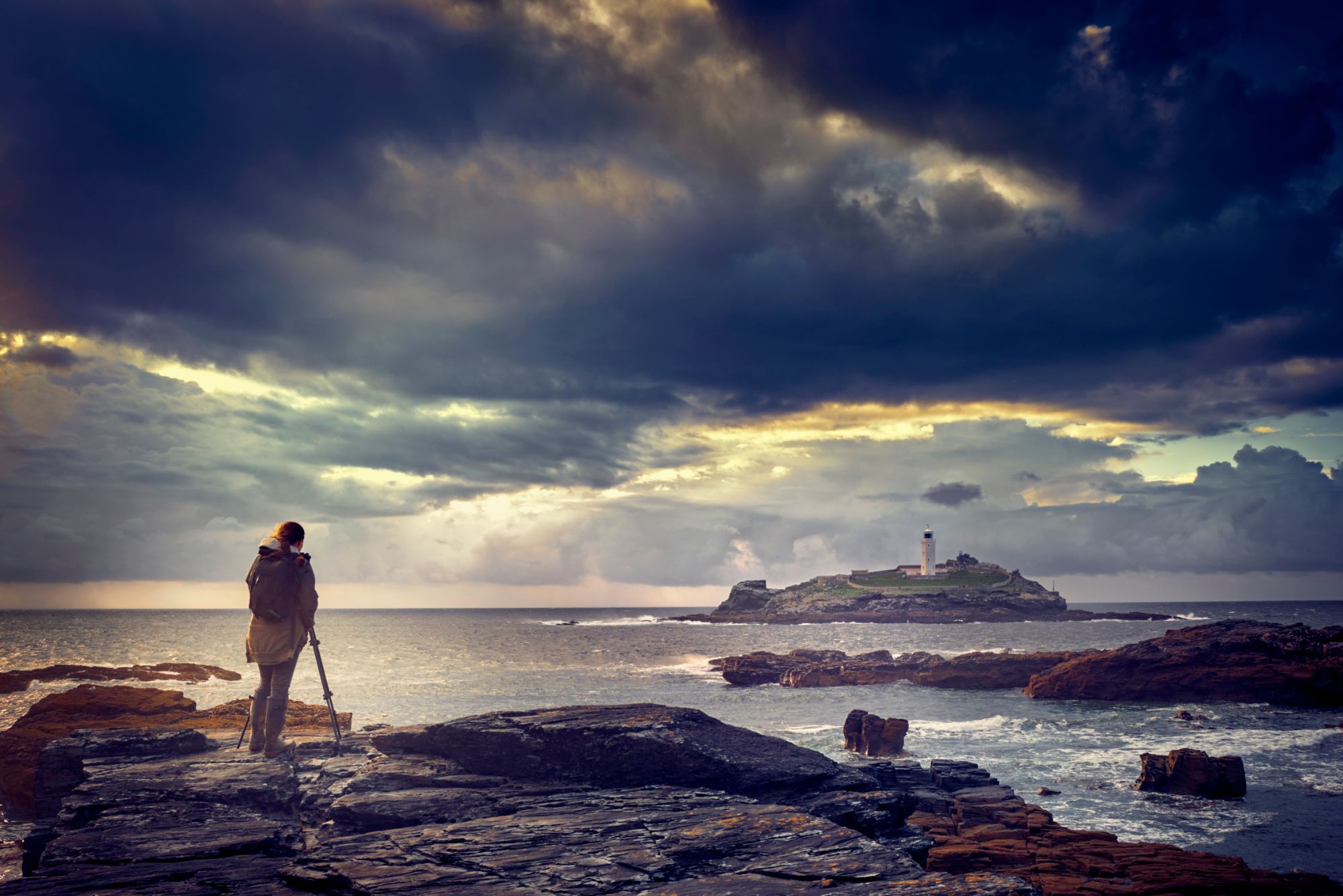 Godrevy Lighthouse, Cornwall, United Kingdom