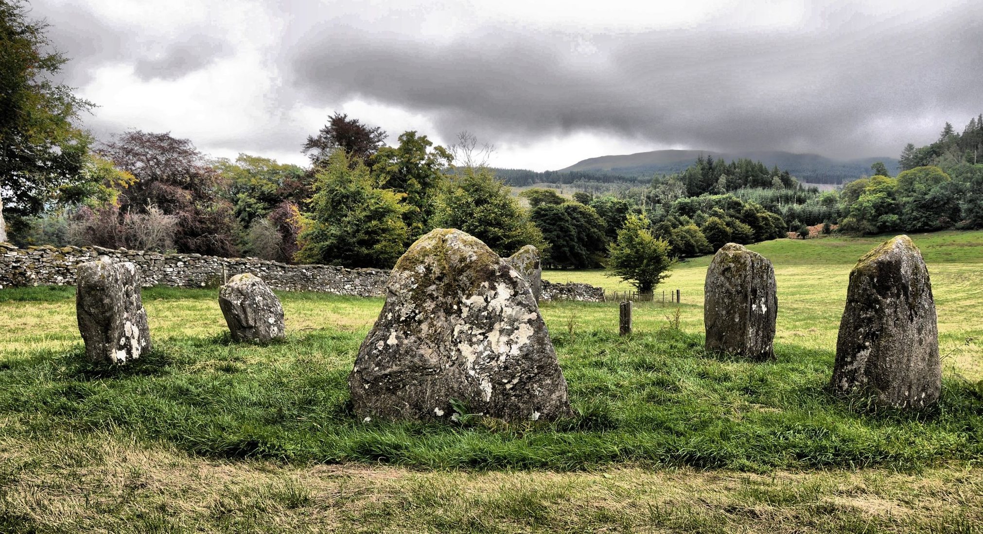 Kinnell Stone Circle at Killin, Scotland., United Kingdom