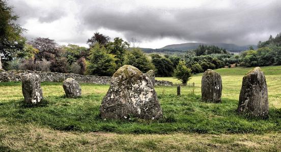 Kinnell Stone Circle at Killin, Scotland.