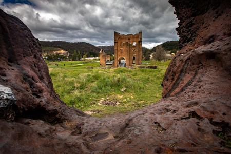 looking toward the Blast furnace Park Lithgow NSW