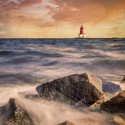 Manistique East Breakwater Lighthouse, Michigan, USA