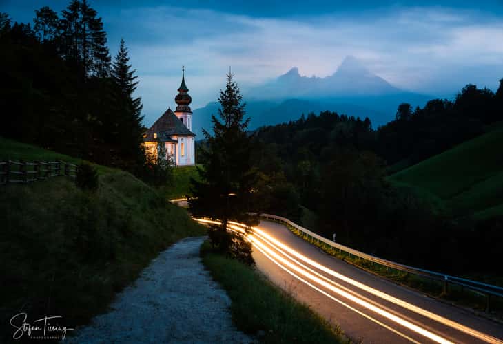 Maria Gern Church, Bavaria - Hill View