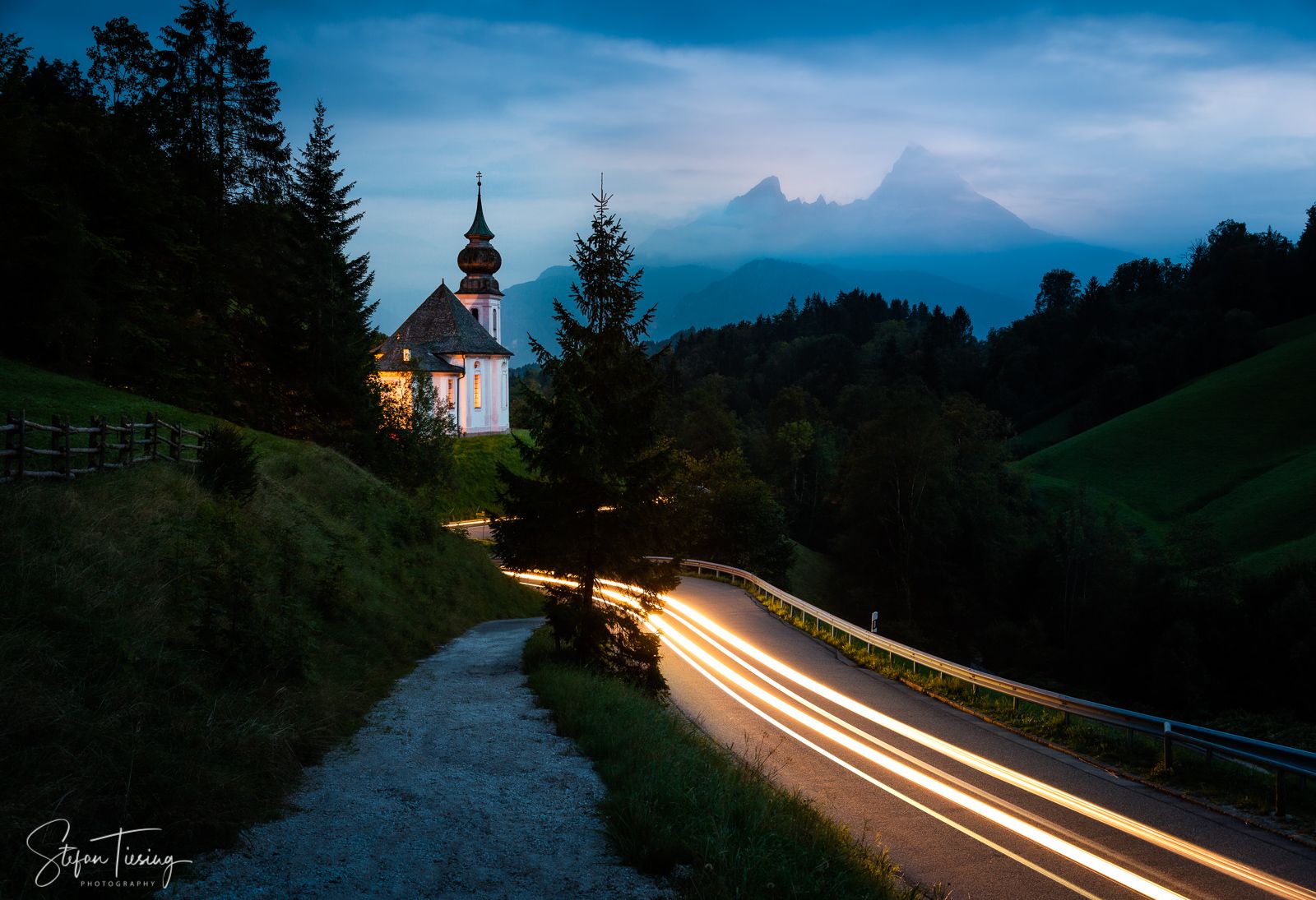 Maria Gern Church, Bavaria - Hill View, Germany