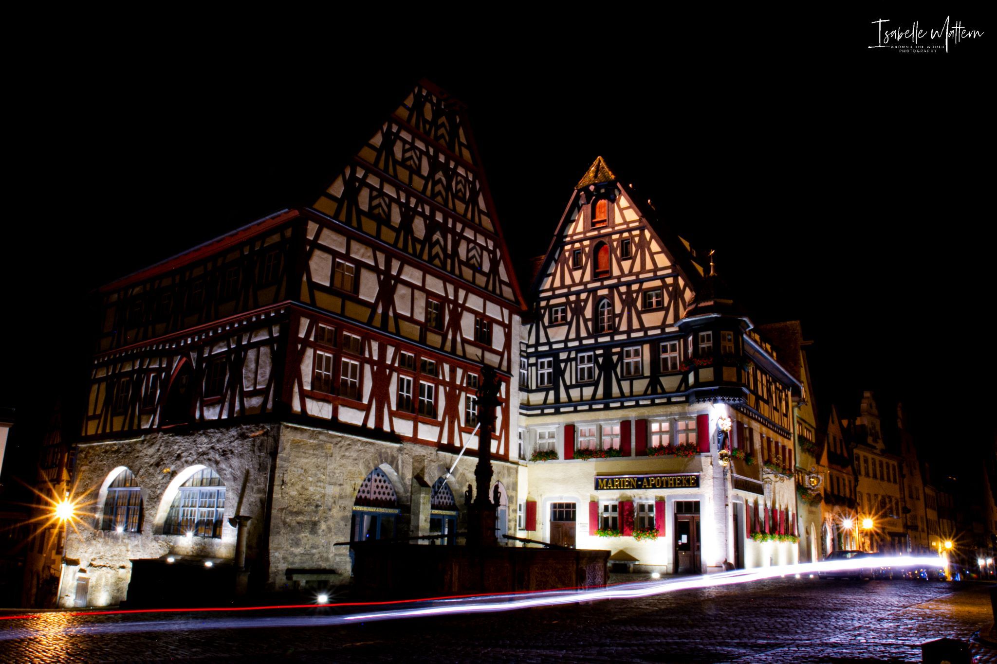 Market square in Rothenburg, Germany