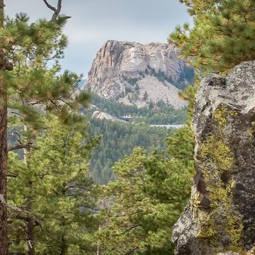 Mount Rushmore, from Norbeck Overlook, USA