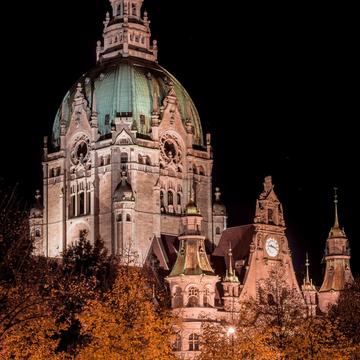 New Town Hall from Trammplatz, Hanover, Germany