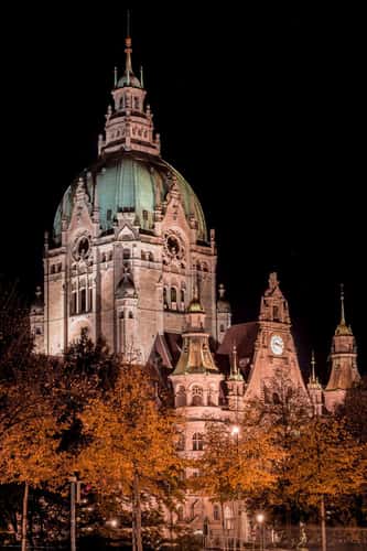 New Town Hall from Trammplatz, Hanover