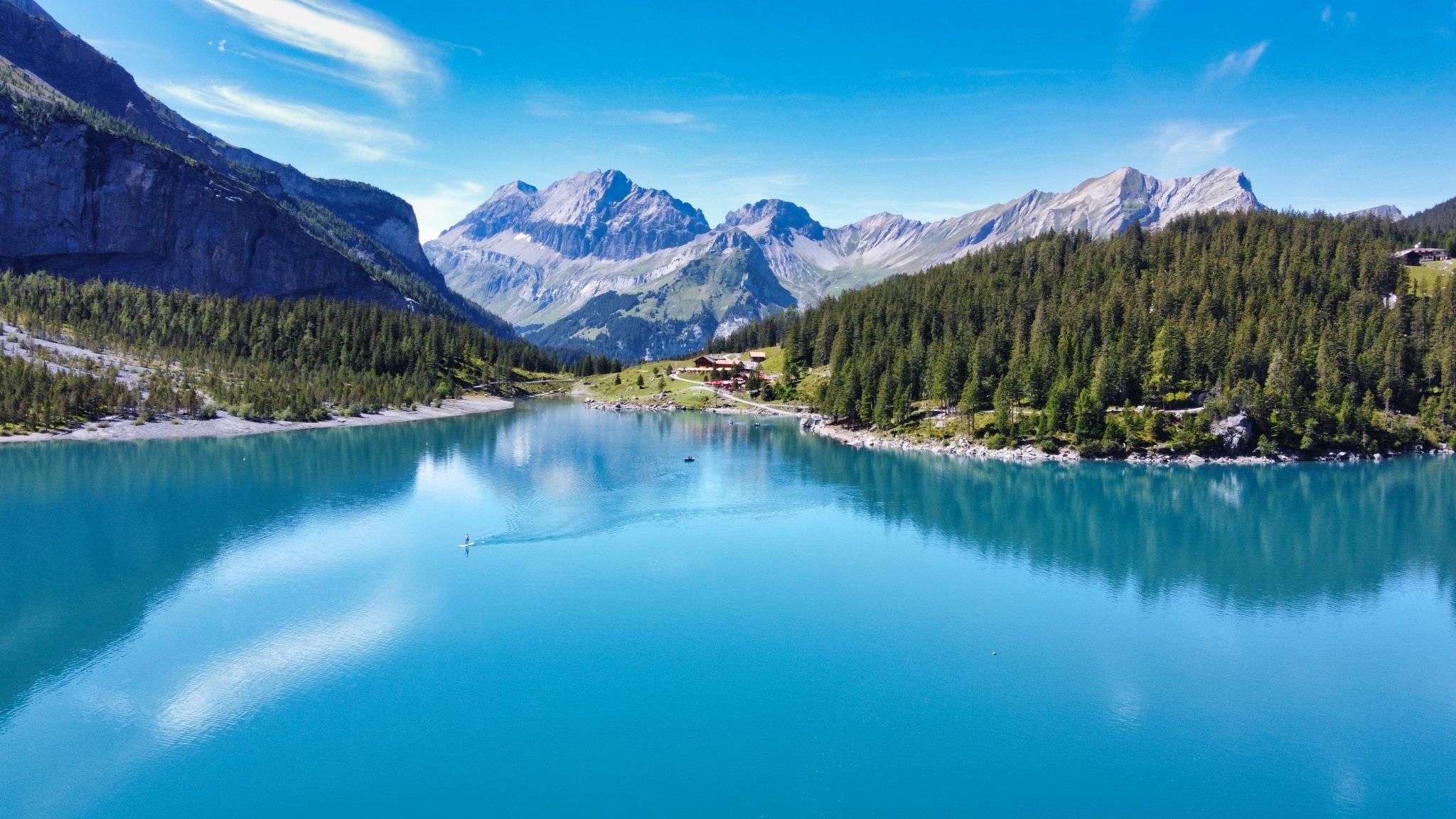 Oeschinensee from above, Kandersteg, Switzerland