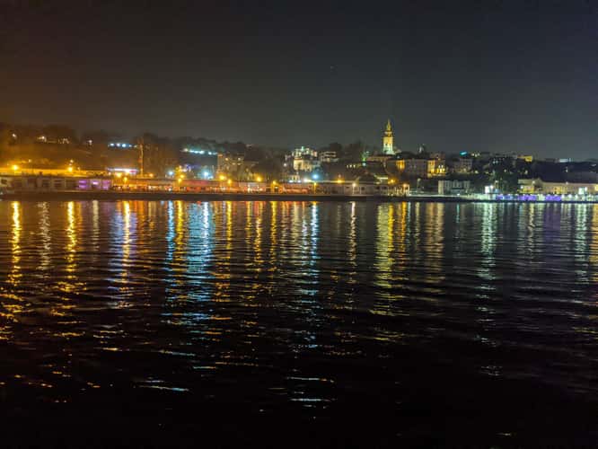 Old town skyline from Splav