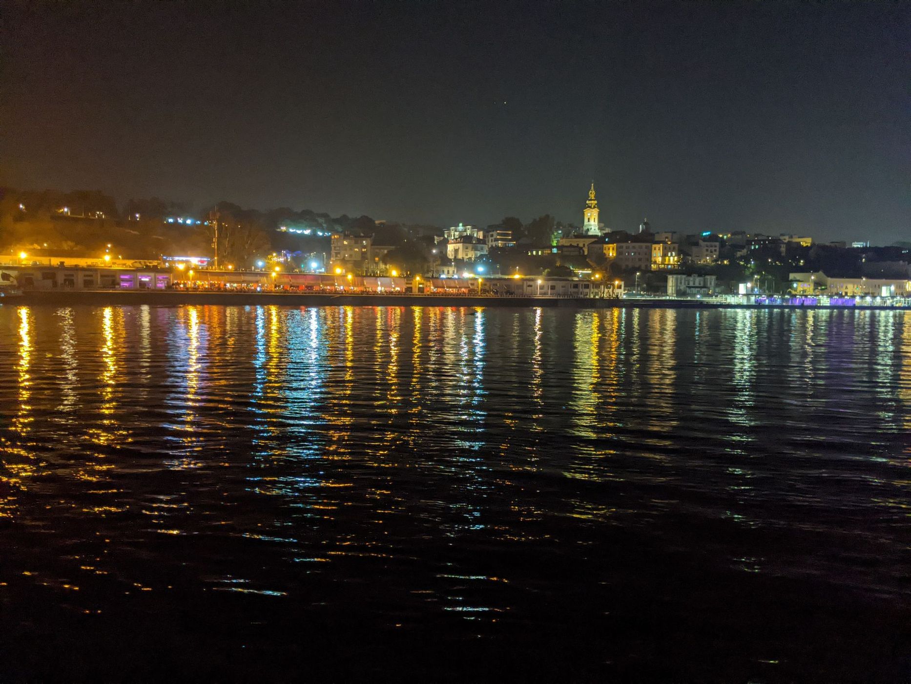 Old town skyline from Splav, Serbia