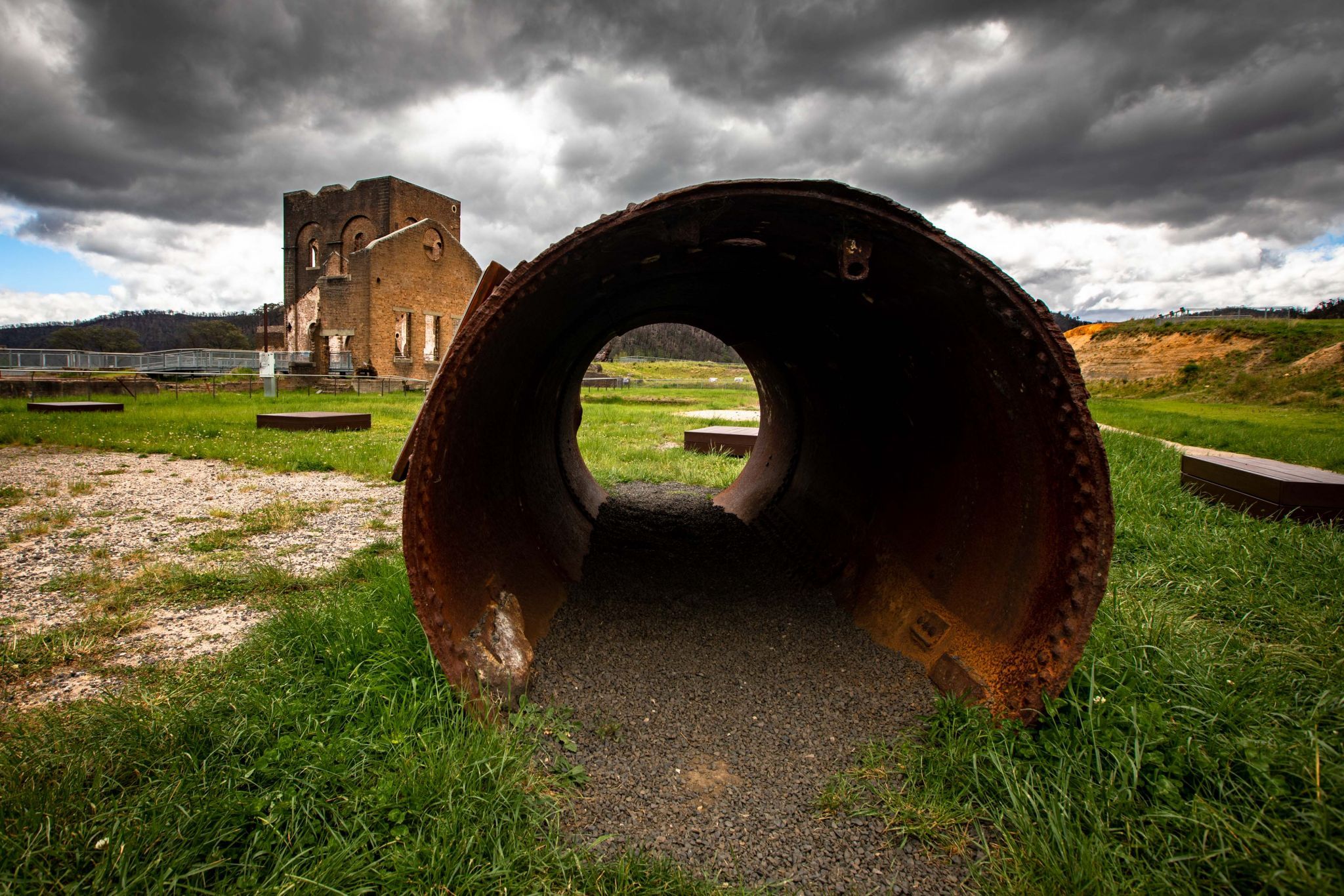 Pipe Blast furnace Park Lithgow New South Wales, Australia