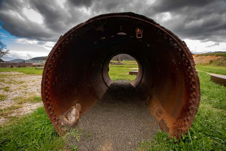 Pipe Blast furnace Park Lithgow New South Wales