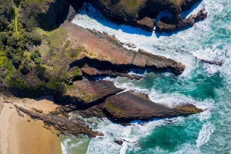 Point Plomer above Drone New South Wales