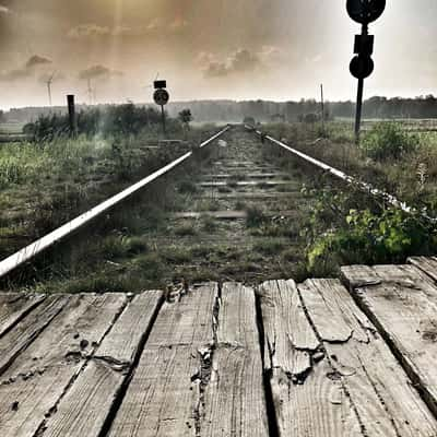 Rails near Lyrestad lock, Sweden