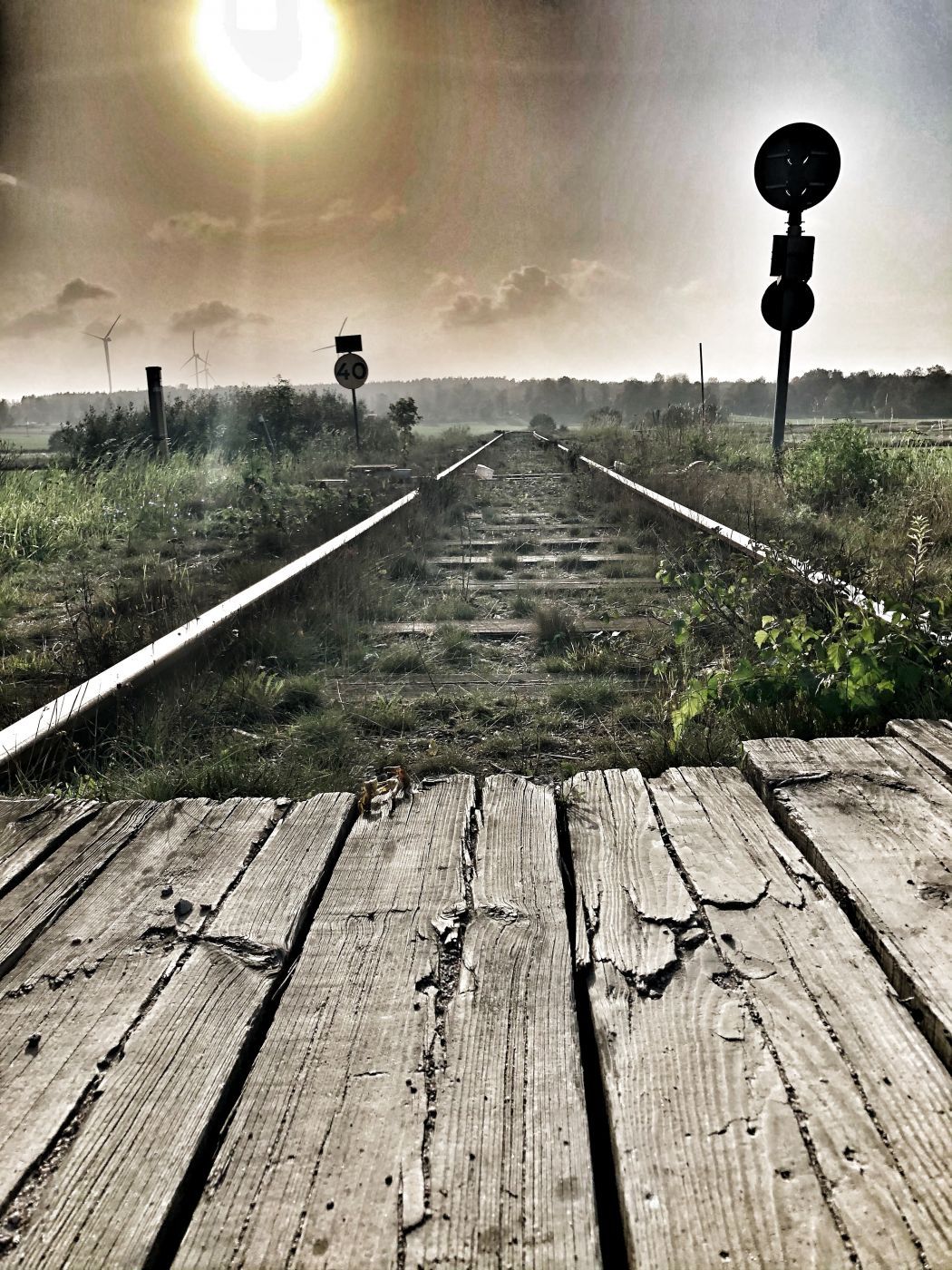 Rails near Lyrestad lock, Sweden