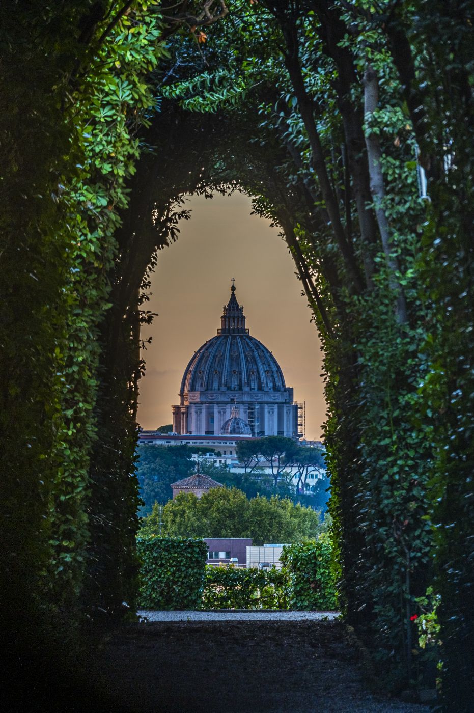 Aventine Keyhole of the Knights of Malta, Rome, Italy