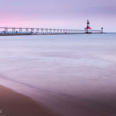 St. Joseph North Pier Outer Lighthouse, Michigan, USA