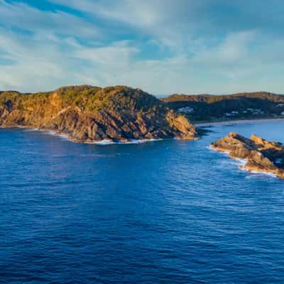 Sugarloaf Point Lighthouse Pano Seal Rocks New South Wales, Australia