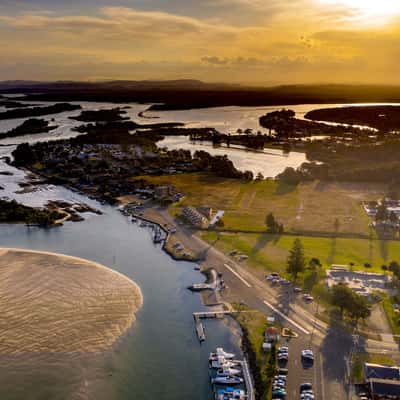 Tuncurry looking at Coolongolook River New South Wales, Australia