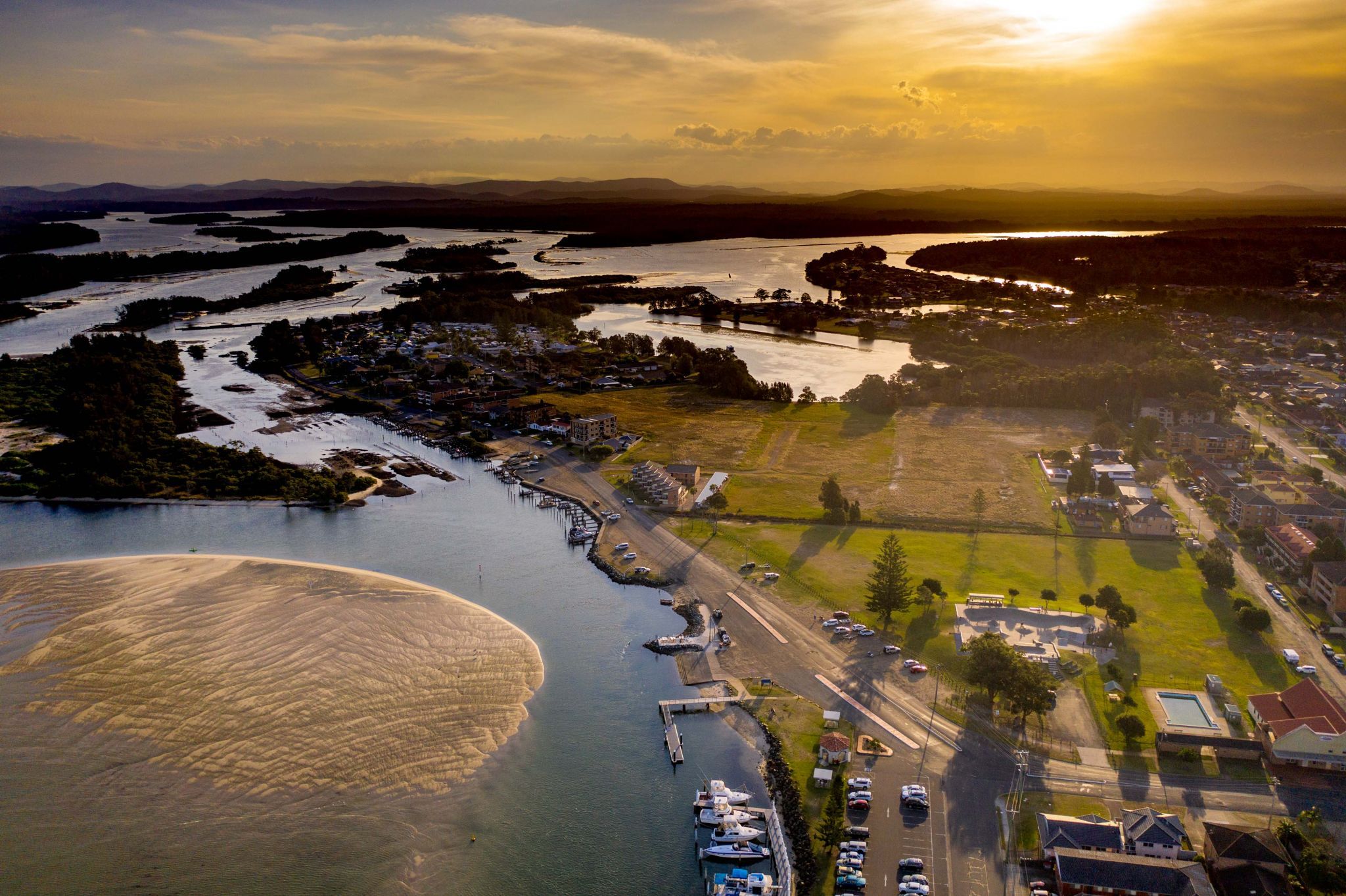 Tuncurry looking at Coolongolook River New South Wales, Australia