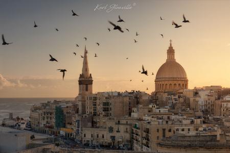 Valletta Skyline from St. Michael Bastion
